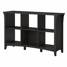 Bush Furniture Salinas 6 Cube Organizer, Vintage Black (SAB148VB-03)