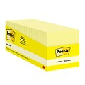 Post-it Notes, 3 x 3, Canary Yellow, 90 Sheets/Pad, 24 Pads/Pack (654-24CP)
