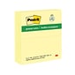 Post-it Greener Recycled Notes, 3" x 5", Canary Collection, 100 Sheet/Pad, 12 Pads/Pack (655RPYW)