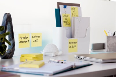 Post-it® Super Sticky Notes, 1 7/8" x 1 7/8", Canary Yellow, 90 Sheets/Pad, 10 Pads/Pack (622-10SSCY)