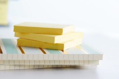Post-it Notes, 3" x 3", Canary Yellow, 90 Sheets/Pad, 18 Pads/Pack (654-18CP)
