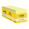 Post-it® Notes, 3 x 3, Canary Yellow, 90 Sheets/Pad, 18 Pads/Pack (654-18CP)