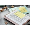 Post-it Greener Recycled Notes, 4 x 6, Canary Collection, Lined, 100 Sheet/Pad, 12 Pads/Pack (660R