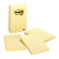 Post-it® Notes, 4" x 6", Canary Yellow, Lined, 100 Sheets/Pad, 5 Pads/Pack (660-5PK)