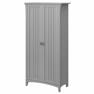 Bush Furniture Salinas 63 Storage Cabinet with 5 Shelves, Cape Cod Gray (SAS332CG-03)