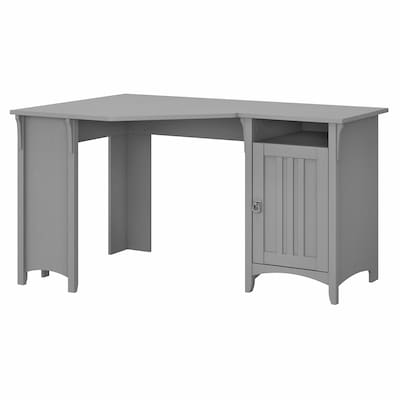 Bush Furniture Salinas 55W Corner Desk with Storage, Cape Cod Gray (SAD155CG-03)