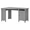 Bush Furniture Salinas 55W Corner Desk with Storage, Cape Cod Gray (SAD155CG-03)