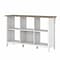 Bush Furniture Salinas 6-Shelf 30H Cube Bookcase, Shiplap Gray/Pure White (SAB148G2W-03)