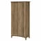 Bush Furniture Salinas 62.95 Tall Storage Cabinet with 4 Shelves, Reclaimed Pine (SAS332RCP-03)