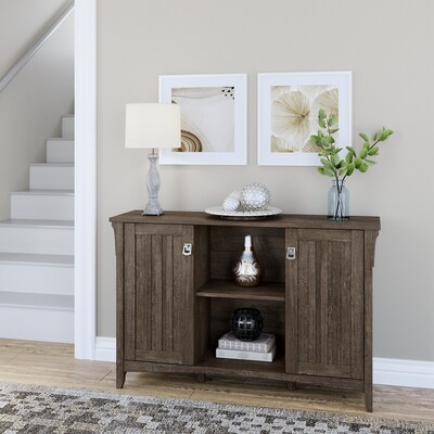 Bush Furniture Salinas 29.96 Accent Storage Cabinet with 3 Shelves, Ash Brown (SAS147ABR-03)