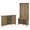 Bush Furniture Salinas 68.11 Storage Set with Hall Tree, Shoe Bench, Accent Cabinet, 5 Shelves, Rec