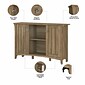 Bush Furniture Salinas 68.11" Storage Set with Hall Tree, Shoe Bench and Cabinets with 10 Shelves, Reclaimed Pine (SAL016RCP)