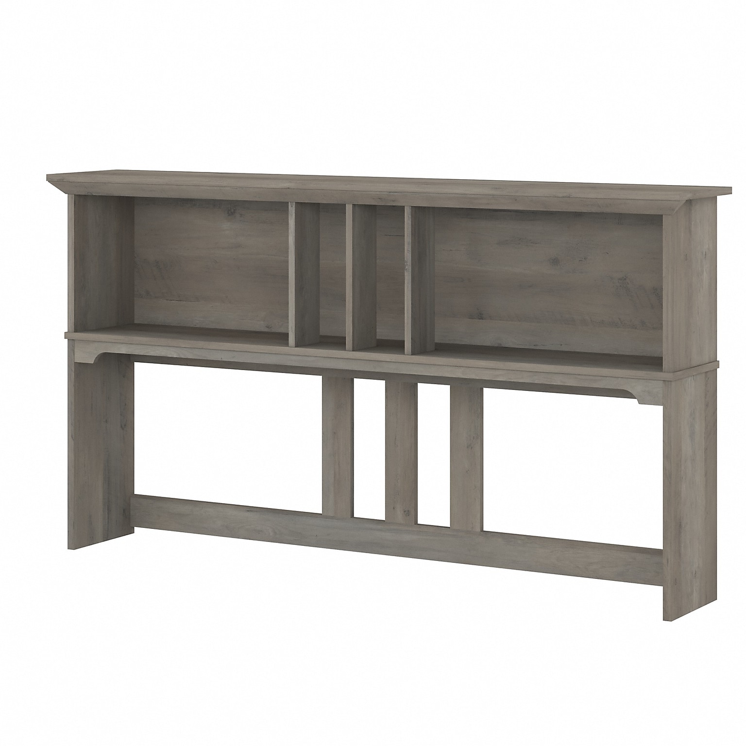 Bush Furniture Salinas 60 W Desktop Hutch, Driftwood Gray (SAH160DG-03)