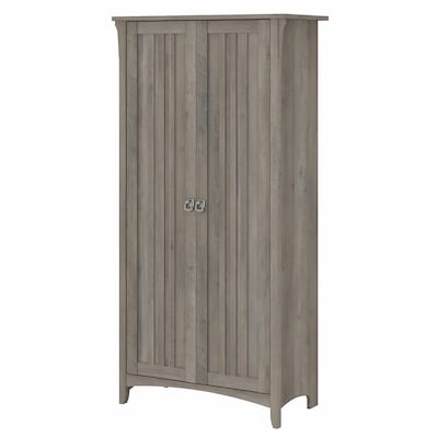 Bush Furniture Salinas 62.95 Tall Storage Cabinet with 4 Shelves, Driftwood Gray (SAS332DG-03)