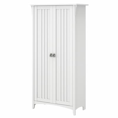 Bush Furniture Salinas 62.95 Storage Cabinet with 5 Shelves, Pure White (SAS332G2W-03)