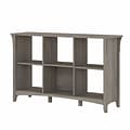 Bush Furniture Salinas 6-Shelf 30H Cube Bookcase, Driftwood Gray (SAB148DG-03)