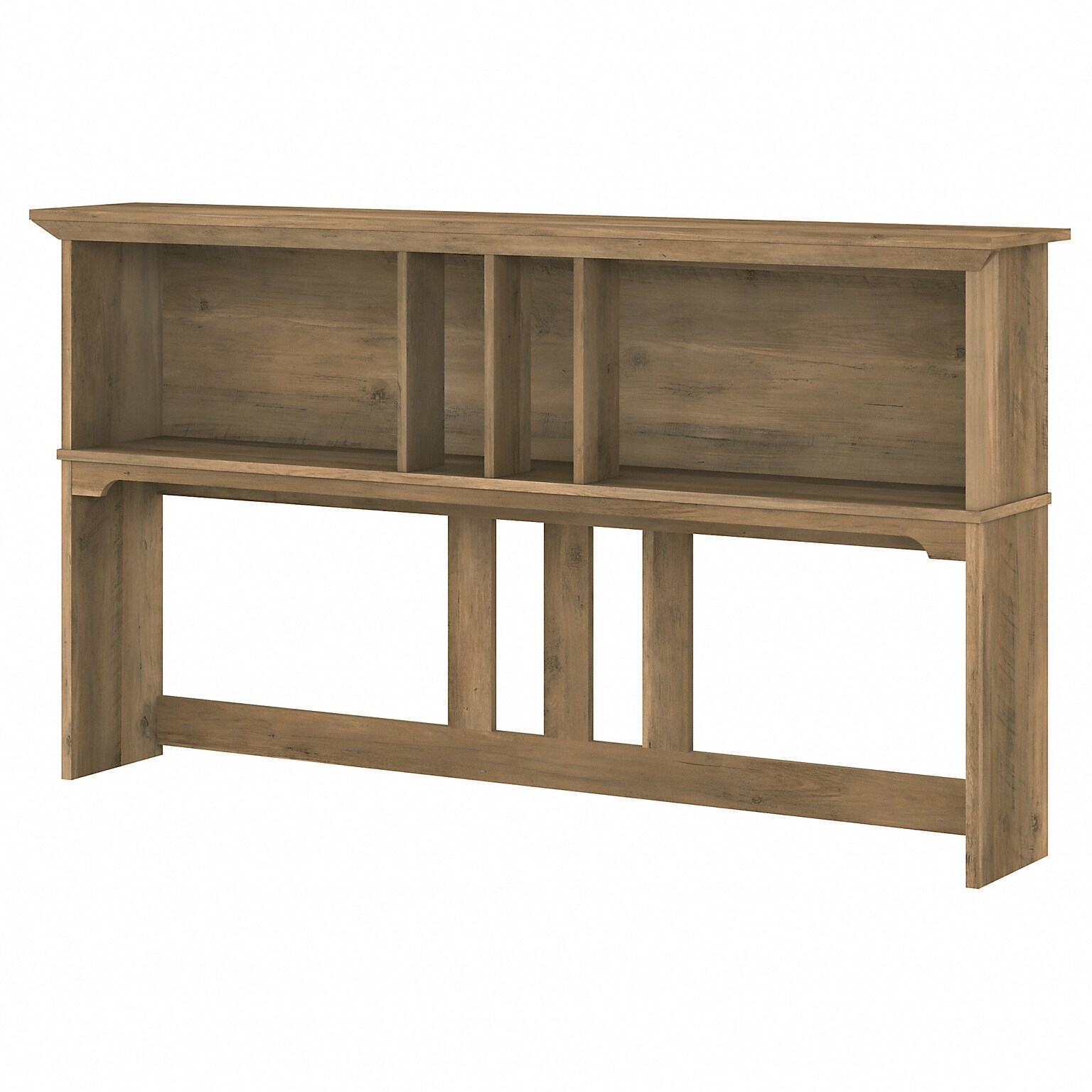 Bush Furniture Salinas 60W Desktop Hutch, Reclaimed Pine (SAH160RCP-03)