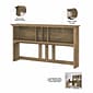 Bush Furniture Salinas 60"W Desktop Hutch, Reclaimed Pine (SAH160RCP-03)