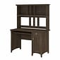 Bush Furniture Salinas 48"W Small Computer Desk with Hutch, Ash Brown (MY72608-03)