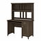 Bush Furniture Salinas 48W Small Computer Desk with Hutch, Ash Brown (MY72608-03)