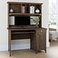 Bush Furniture Salinas 48"W Small Computer Desk with Hutch, Ash Brown (MY72608-03)