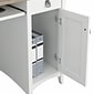 Bush Furniture Salinas 48"W Small Computer Desk with Hutch, Shiplap Gray/Pure White (MY72808-03)