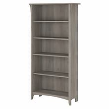 Bush Furniture Salinas 5-Shelf 63H Bookcase, Driftwood Gray (SAB132DG-03)