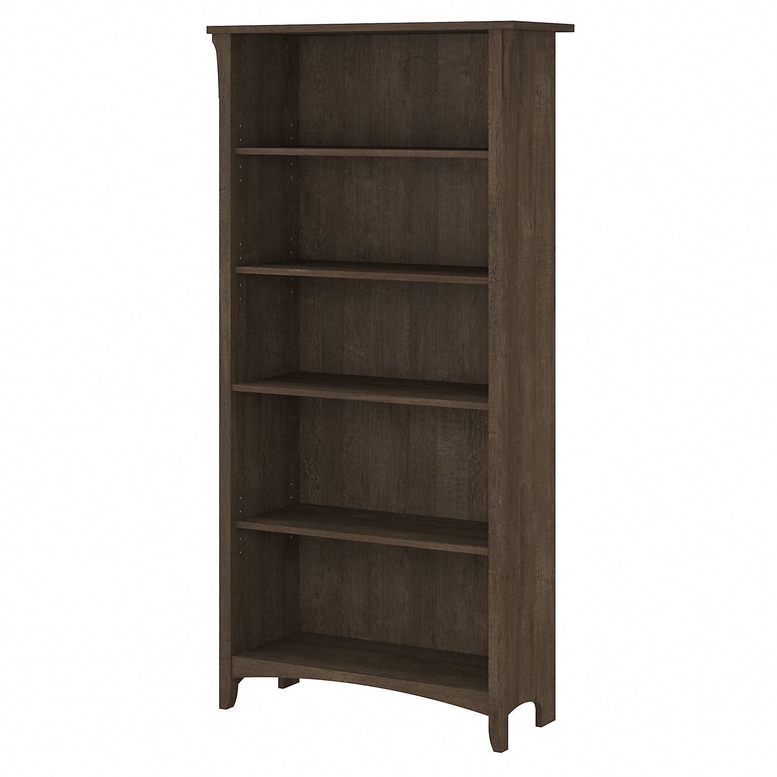 Bush Furniture Salinas 5-Shelf 63H Bookcase, Ash Brown (SAB132ABR-03)