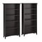 Bush Furniture Salinas 63H 5-Shelf Tall Bookcase, Vintage Black, 2/Set (SAL036VB)