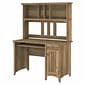 Bush Furniture Salinas 48"W Small Computer Desk with Hutch, Reclaimed Pine (MY72408-03)
