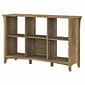 Bush Furniture Salinas 29.96" 6-Shelf Cube Organizer with Adjustable Shelves, Reclaimed Pine Laminate (SAB148RCP-03)