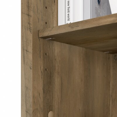 Bush Furniture Salinas 29.96" 6-Shelf Cube Organizer with Adjustable Shelves, Reclaimed Pine Laminate (SAB148RCP-03)