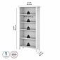 Bush Furniture Salinas 5-Shelf 63"H Bookcase, Pure White (SAB132G2W-03)