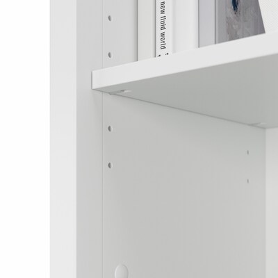 Bush Furniture Salinas 5-Shelf 63"H Bookcase, Pure White (SAB132G2W-03)