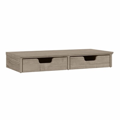 Bush Furniture Salinas Laminated Wood Desktop Organizer with Drawers, Shiplap Gray (SAS127G2W-Z)