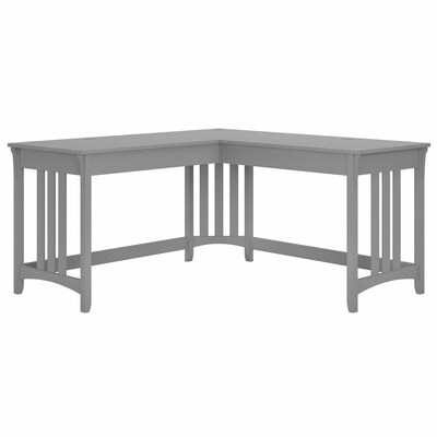 Bush Furniture Salinas 60" L-Shaped Writing Desk, Cape Cod Gray (SAD260CG-03)