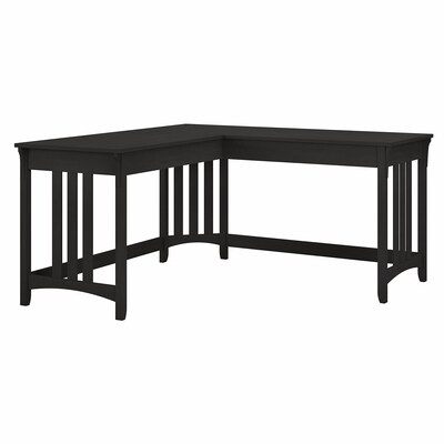 Bush Furniture Salinas 60 L-Shaped Writing Desk, Vintage Black (SAD260VB-03)