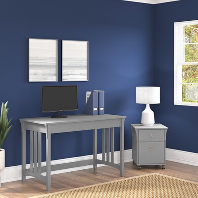 Bush Furniture Salinas 48" Writing Desk, Cape Cod Gray (SAD148CG-03)