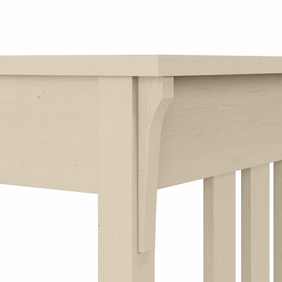 Bush Furniture Salinas 60" L-Shaped Writing Desk, Antique White (SAD260AW-03)