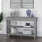 Bush Furniture Salinas 48" x 16" Console Table with Drawers and Shelves, Cape Cod Gray (SAT148CG-03)