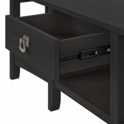 Bush Furniture Salinas 48" x 16" Coffee Table with Storage, Vintage Black (SAT248VB-03)