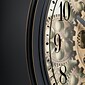 La Crosse Clock 13 Inch Round Bronze Metal Analog Clock with Working Gears (BBB85289)