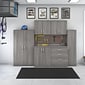 Bush Business Furniture Universal 62" 6-Piece Modular Storage Set with 14 Shelves, Platinum Gray (UNS002PG)