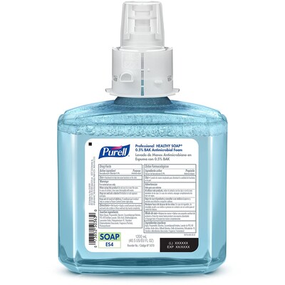 PURELL HEALTHY SOAP Foaming Hand Soap Refill for ES4 Dispenser, Fruity Floral Scent, 1200 ml, 2/Cart