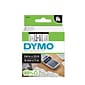 DYMO D1 Standard 43613 Label Maker Tape, 1/4" x 23', Black on White (43613)