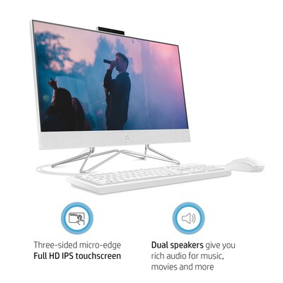 HP 24" All-in-One Desktop Computer, Intel Core i5-1135G7, 8GB Memory, 256GB SSD (1J7Q5AA#ABA)