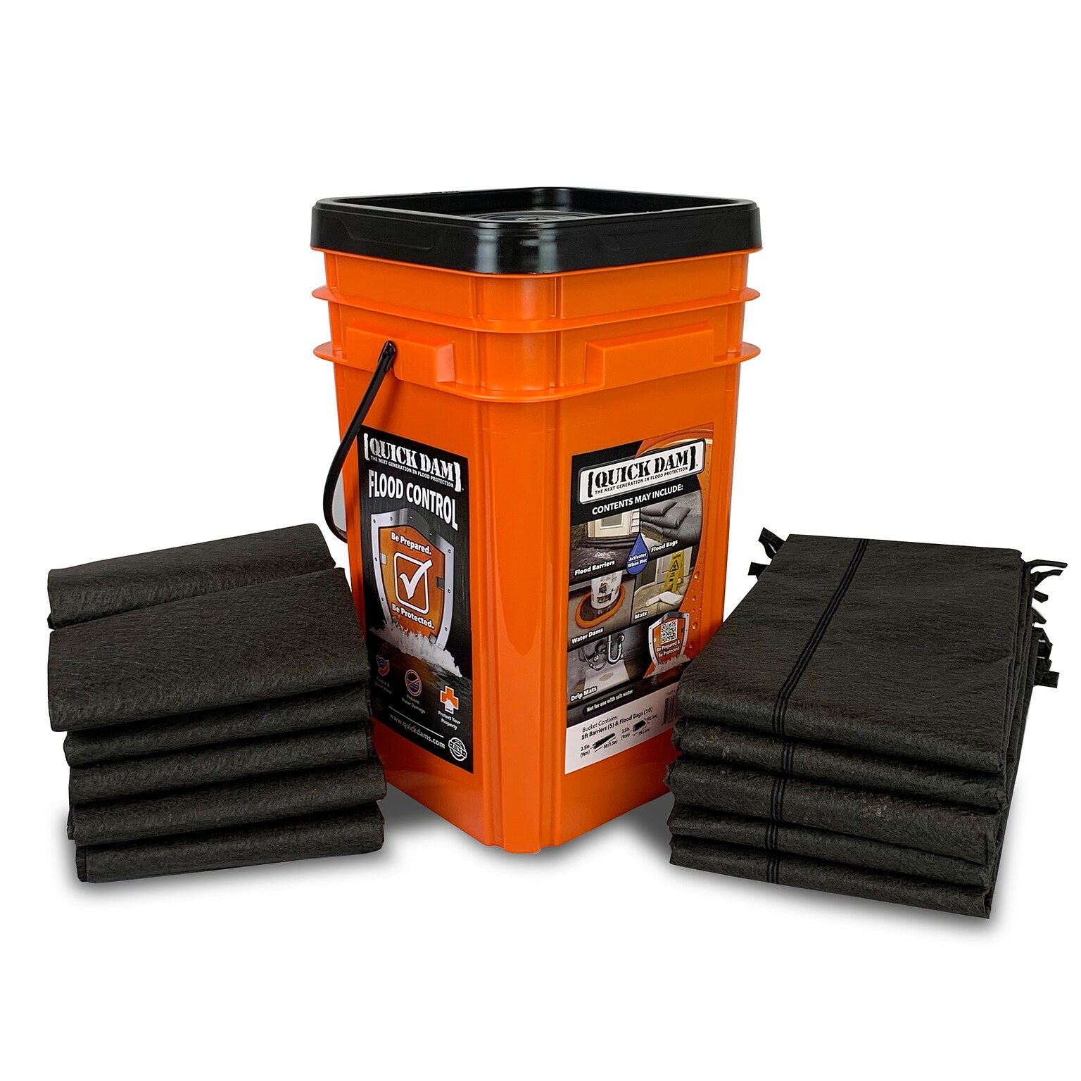 Quick Dam Grab & Go Flood Bags and Barriers, 15/Box (QDGGCO)