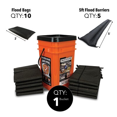 Quick Dam Grab & Go Flood Bags and Barriers, 15/Box (QDGGCO)