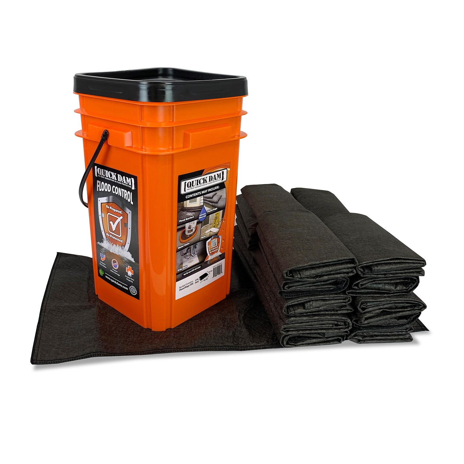 Quick Dam Grab & Go Flood Control Kit, 12, Up to 4 Gal. (QDGGFB-20)