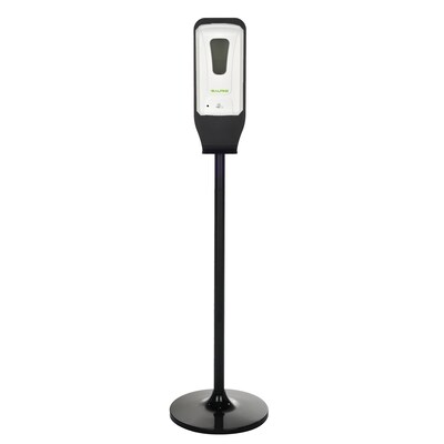 Alpine Industries Wall Mount Automatic Foam Hand Sanitizer and Soap Dispenser with Floor Stand, 40 o